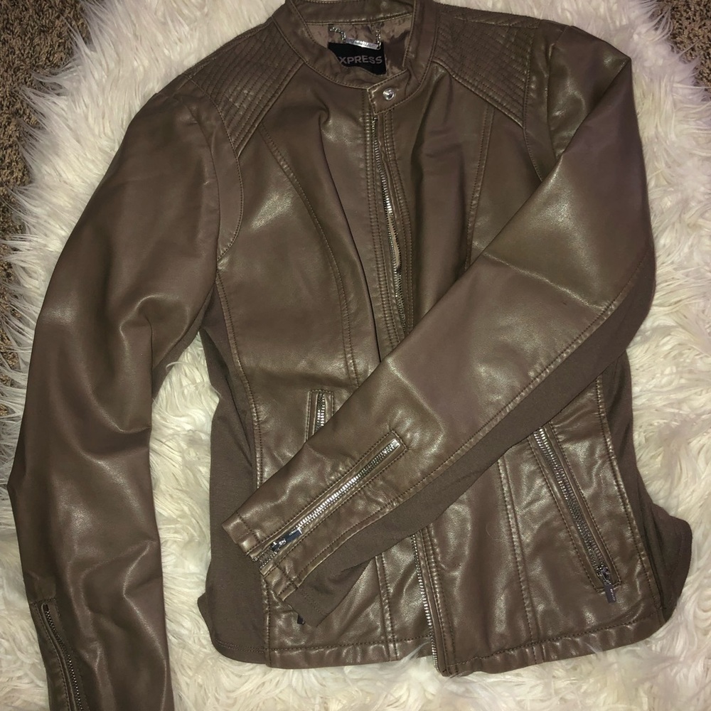 Express Leather Moto Jacket